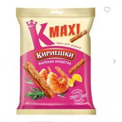 «Кириешки Maxi», сухарики со вкусом жареных креветок, 60 гр.