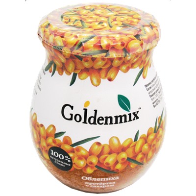 Goldenmix облепиха протертая с сахаром 270 гр