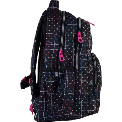 Рюкзак молодёжный, Kite 903, 44 х 31.5 х 14 см, эргономичная спинка, чёрный