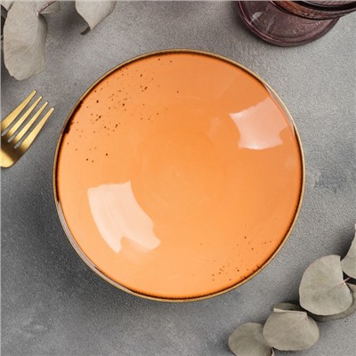 Салатник Magistro «Церера», 400 мл, d=16,2 см, цвет оранжевый