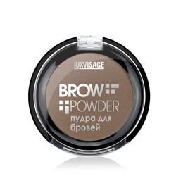 Luxvisage. Пудра для бровей BROW POWDER тон 1 светло-серо-коричневый