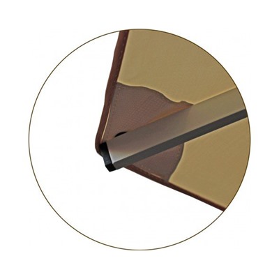 Зонт уличный Митек D3 м круглый с воланом, стальной с подставкой