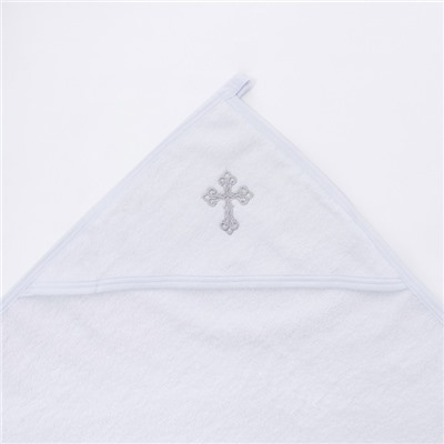Полотенце-уголок для крещения «Эдельвейс», размер 80х90 см