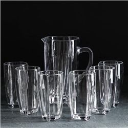 Набор питьевой «Королевство», 7 предметов: кувшин 1,3 л, 6 стаканов 400 мл