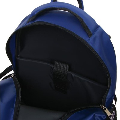 Рюкзак молодежный эргоном. мягкая спинка Calligrata 47х32х16 см, синий
