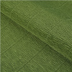 Бумага гофрированная, "Оливковый зелёный" 17А/8, 0,5 х 2.5 м