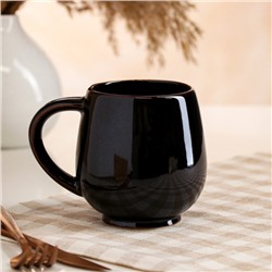 Кружка "Чайная", коричневая, керамика, 0.4 л