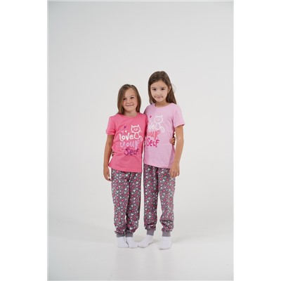 Пижама с брюками для девочки 91191