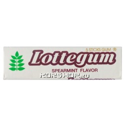 Жевательная резинка Lotte Gum Spearmint, Корея, 12,5 г