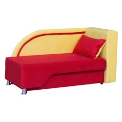 Детский диван «Кенгуру 5», правый угол, механизм еврокнижка, цвет красный/жёлтый