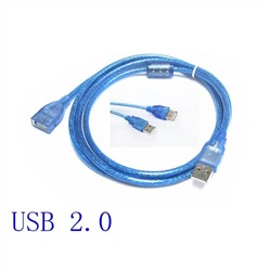 Кабель-удлинитель USB 1.5м (синий)