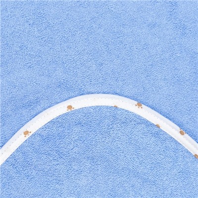 Полотенце-уголок, размер 125х65 см, цвет голубой К23/2