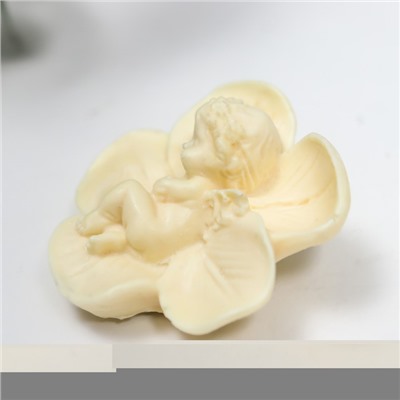 Молд силикон "Ангелочек на цветке" 4,5х4,5х2,5 см МИКС