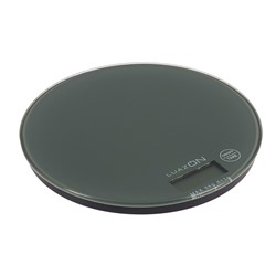 Весы электронные кухонные LuazON LVK-701 до 5 кг, круглые, стекло, серые