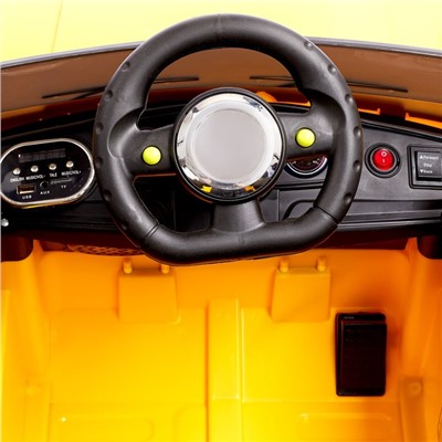 Электромобиль «Эвог», 2 мотора, радиоуправление, FM, USB, цвет желтый