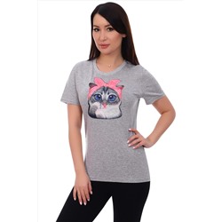 Натали 37, Женская футболка с очаровательной кошечкой