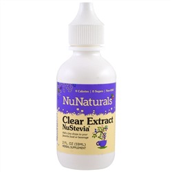 NuNaturals, Чистый экстракт NuStevia, 59 мл (2 жидкие унции)