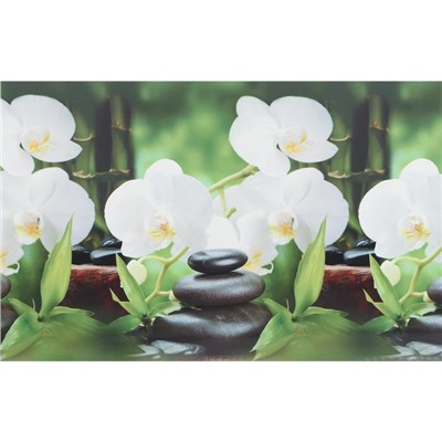 Кухонный фартук ПВХ "Белая орхидея"  3000x600мм