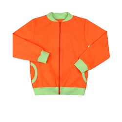 Оранжевый джемпер для девочки с карманами 79191-ДЛС19
