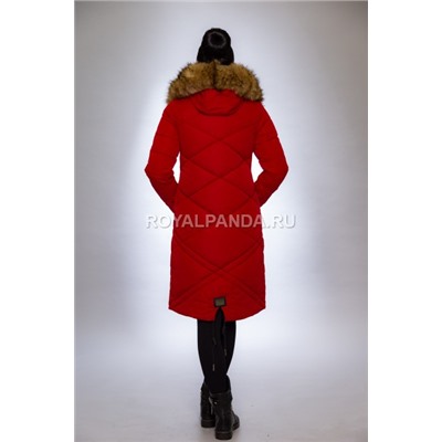 Женская куртка зимняя 1915 красный искусственный мех