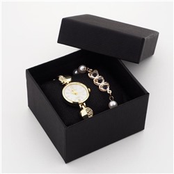 Подарочный набор 2 в 1 "Beike": наручные часы и браслет