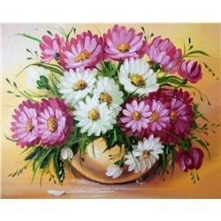 Картина по номерам 40х50 - Букет хризантем