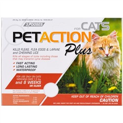 PetAction Plus, Для кошек, 3 дозы по 0,51 мл