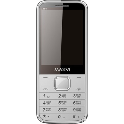 Мобильный телефон Maxvi X850, серебристый