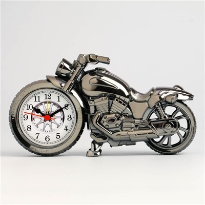 Будильник "Мотоцикл", дискретный ход, 22х12х3.5 см, микс