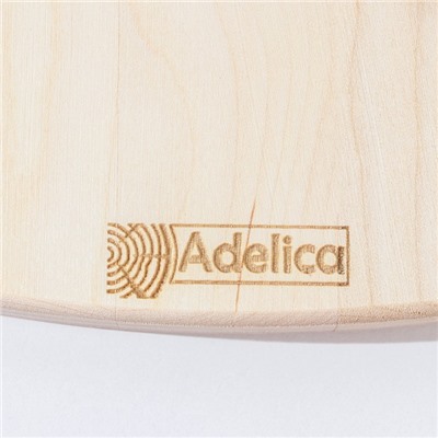 Маслёнка с крышкой Adelica, 19,5×11×5 см, берёза
