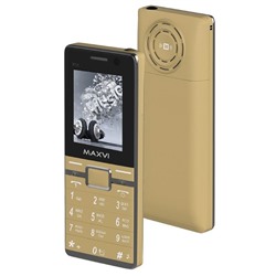 Сотовый телефон Maxvi P11, 3 sim, золото