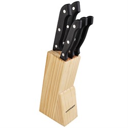 Ножи ВЕ-2241 Набор ножей 6 пр. деревянная подставка (12) оптом