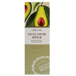 Пенка для умывания с экстрактом авокадо Lebelage, Корея, 180 мл