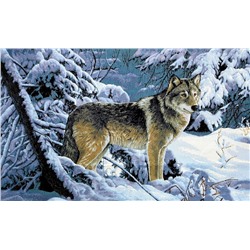 Волк в лесу - гобеленовый купон