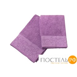 Полотенце махровое МУЗЫКА  цв. фиолетовый 70х140