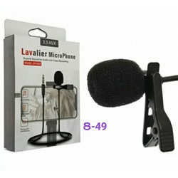 Петличный микрофон JH-043 Lavalier MicroPhone Черный, код 160806