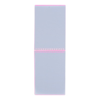 Блокнот А5, 80 листов на гребне DIAMOND НЕОН, пластиковая обложка, розовый
