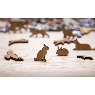 Деревянный пазл-головоломка EWA «Хитрый Лис», 40×28 см