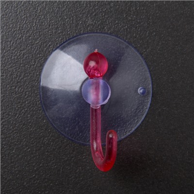 Набор крючков на вакуумной присоске Доляна «Цветной крючок», 5 шт, цвет МИКС