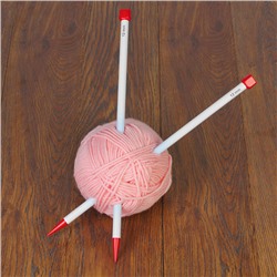 Спицы для вязания, прямые, d = 12 мм, 40 см, 2 шт