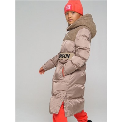 Пальто зимнее для девочки, рост 140 см
