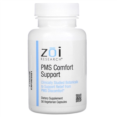ZOI Research, поддержка при симптомах ПМС, 56 растительных капсул