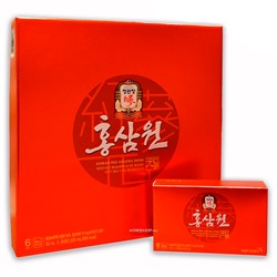 Негазированный б/а напиток с экстрактом красного корейского женьшеня Hong Sam Won, Корея, 30*50 мл Акция