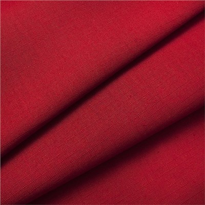 Ткань на отрез полулен 150 см 70015 цвет красный