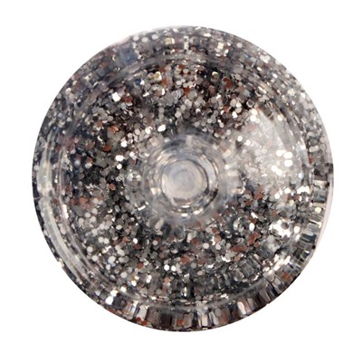 Декоративные блёстки LUXART LuxGlitter (сухие), размер 0,4 мм, 20 мл, серебро крупное
