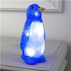Светодиодная фигура «Пингвин» 7 × 20 × 7 см, акрил, 10 LED, батарейки ААх2 (не в комплекте), свечение белое
