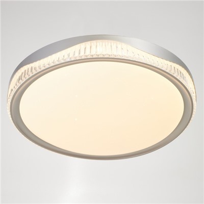 Светильник с ПДУ 1435/1 LED 80Вт серебро 51х51х8,5 см
