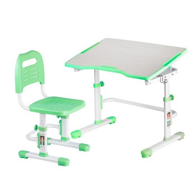 Комплект парта и стул трансформеры Fundesk Vivo 2 Зеленый/Белый