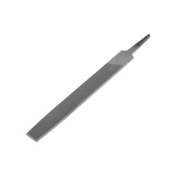 Напильник ТУНДРА, плоский, сталь У10, без рукоятки, №2, 150 мм