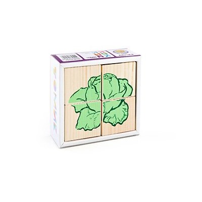 Кубики «Сложи рисунок: овощи»